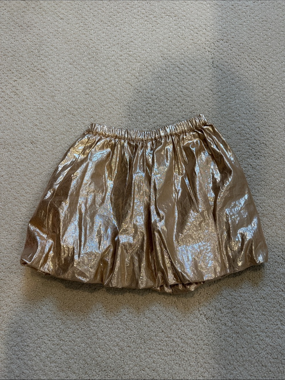 Crewcuts Metallic Gold Bubble Skirt